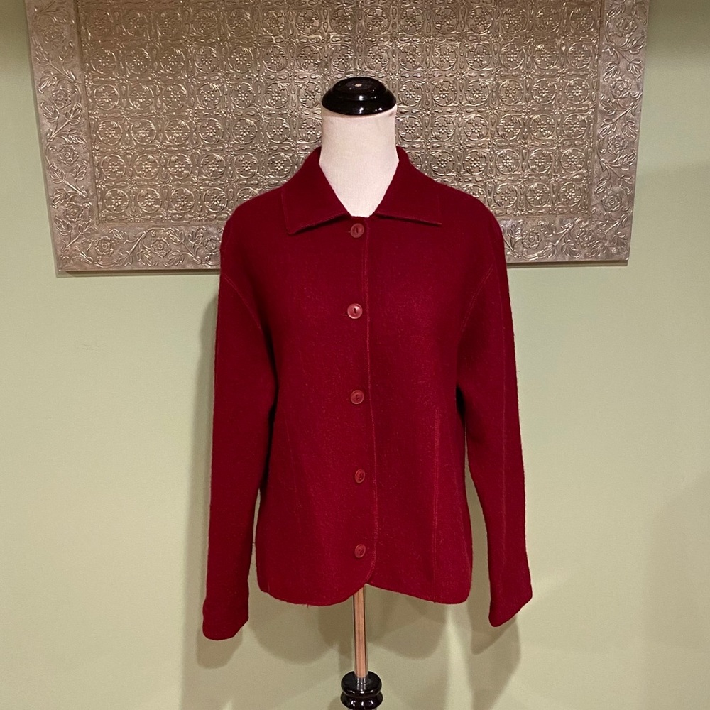 Vintage Charter Club Boiled Wool Cardigan